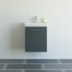 Scanbad Multo vaskeskab m/Lotto vask 55x64,6x38,2 cm mat grå