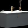 Scanbad Multo vaskeskab m/porcelænsvaskvask 81x59,4x36 cm mat grå