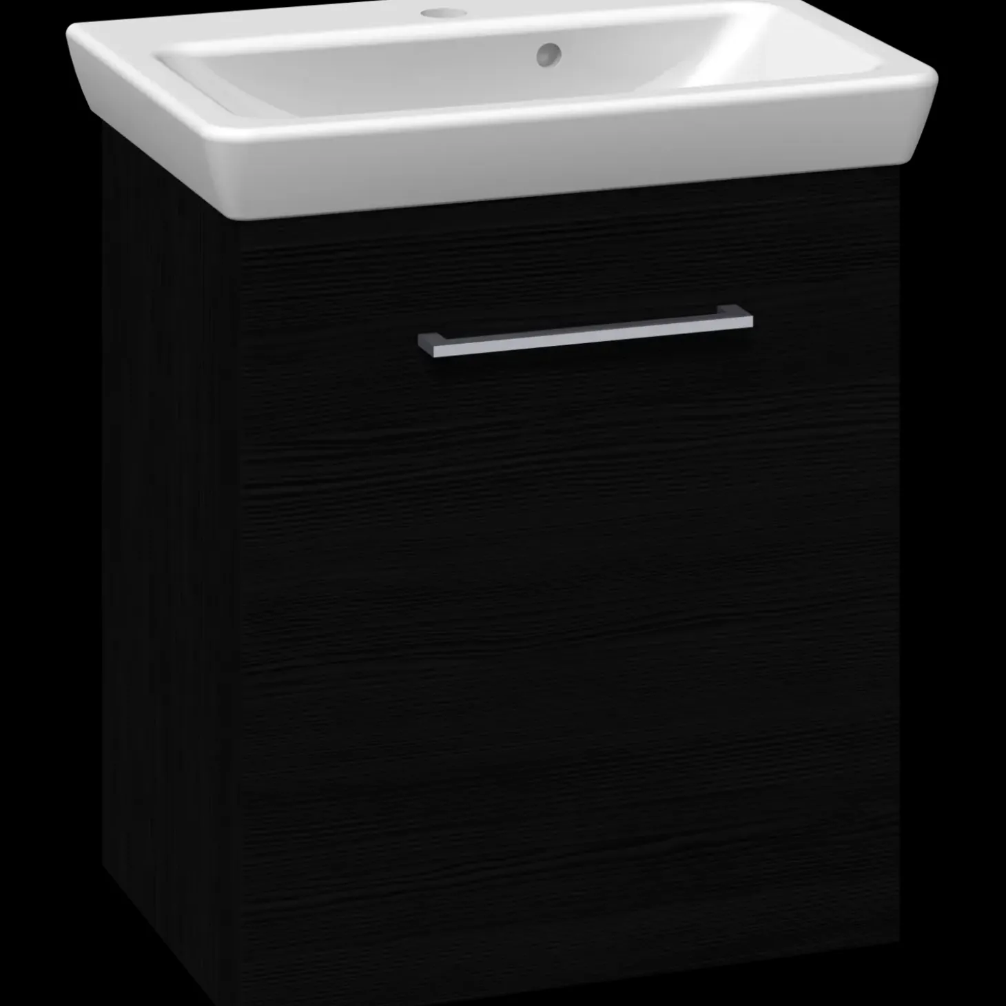 Scanbad Multo+ vaskeskab m/ Lotto vask 55 cm sort struktur