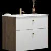 Scanbad Play vaskeskab m/Ergo vask 80 cm brun eg