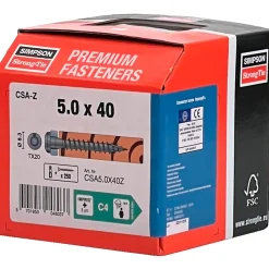 Simpson Impreg+ beslagskruer til udendørsbrug 4x40 mm