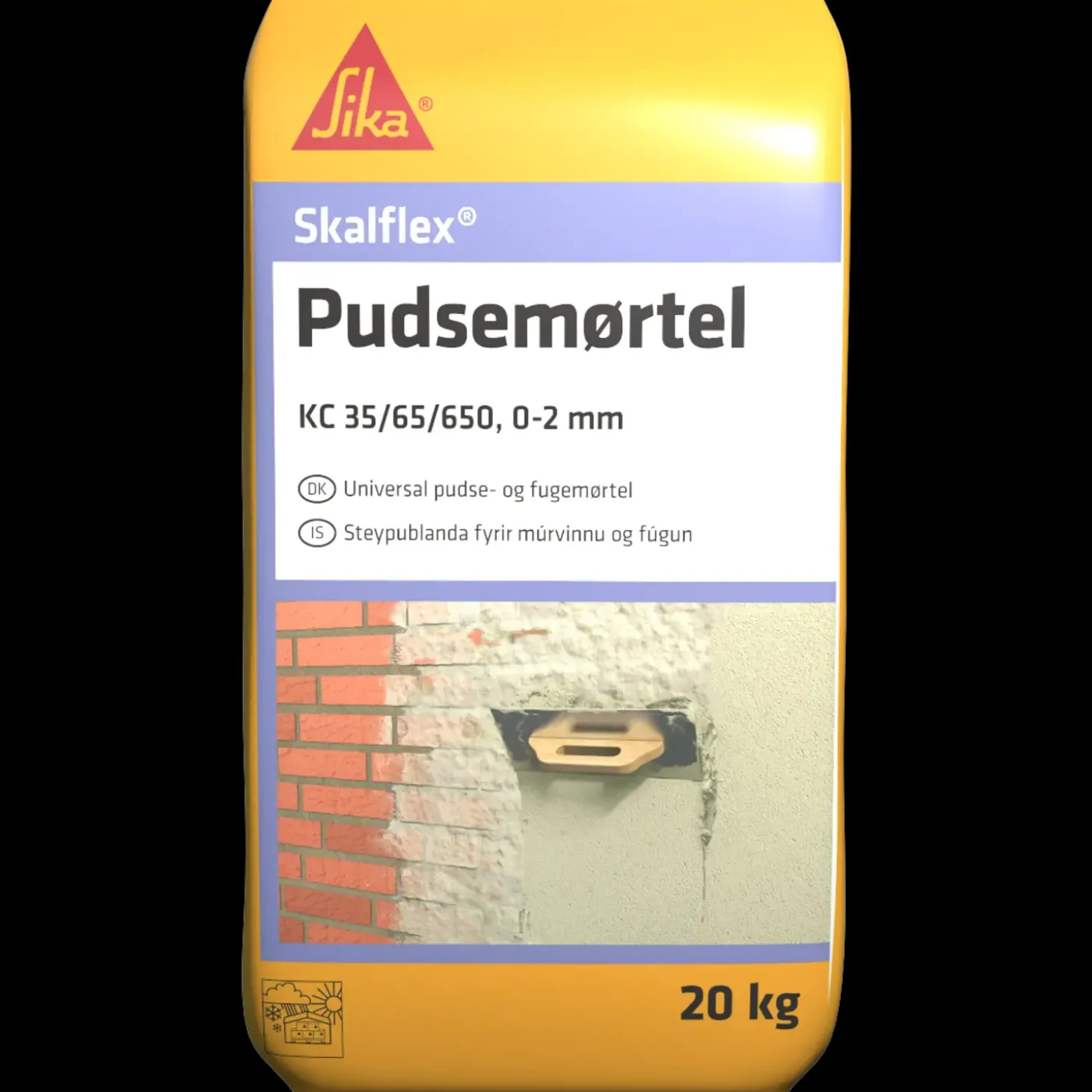 Skalflex pudsemørtel 35/65/650 - 20 kg