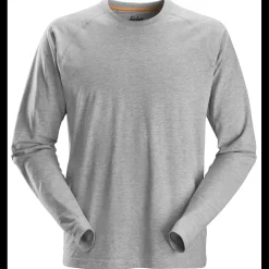 Snickers Allroundwork t-shirt langærmet lys gråmeleret str. 3XL