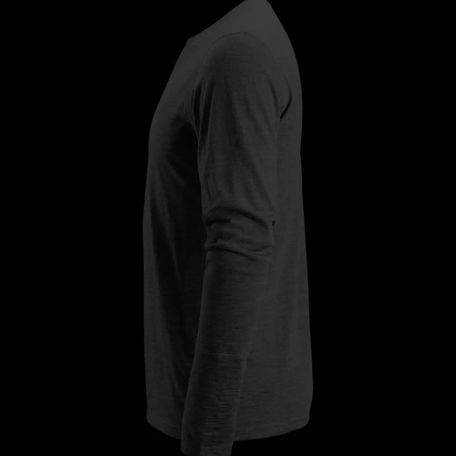 Snickers Allroundwork t-shirt langærmet uld sort str. 2XL