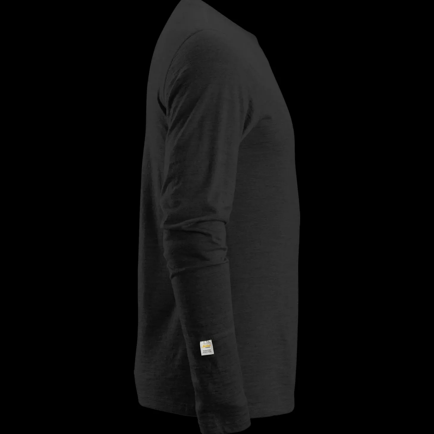 Snickers Allroundwork t-shirt langærmet uld sort str. 2XL