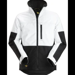 Snickers Allroundwork vinterjakke vind- og vandafvisende hvid/sort str. L