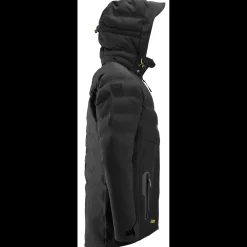 Snickers 3-lags vindtæt quiltet jakke sort str. M