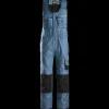 Snickers Workwear håndværker helbukser DuraTwill oceanblå/sort str. 58