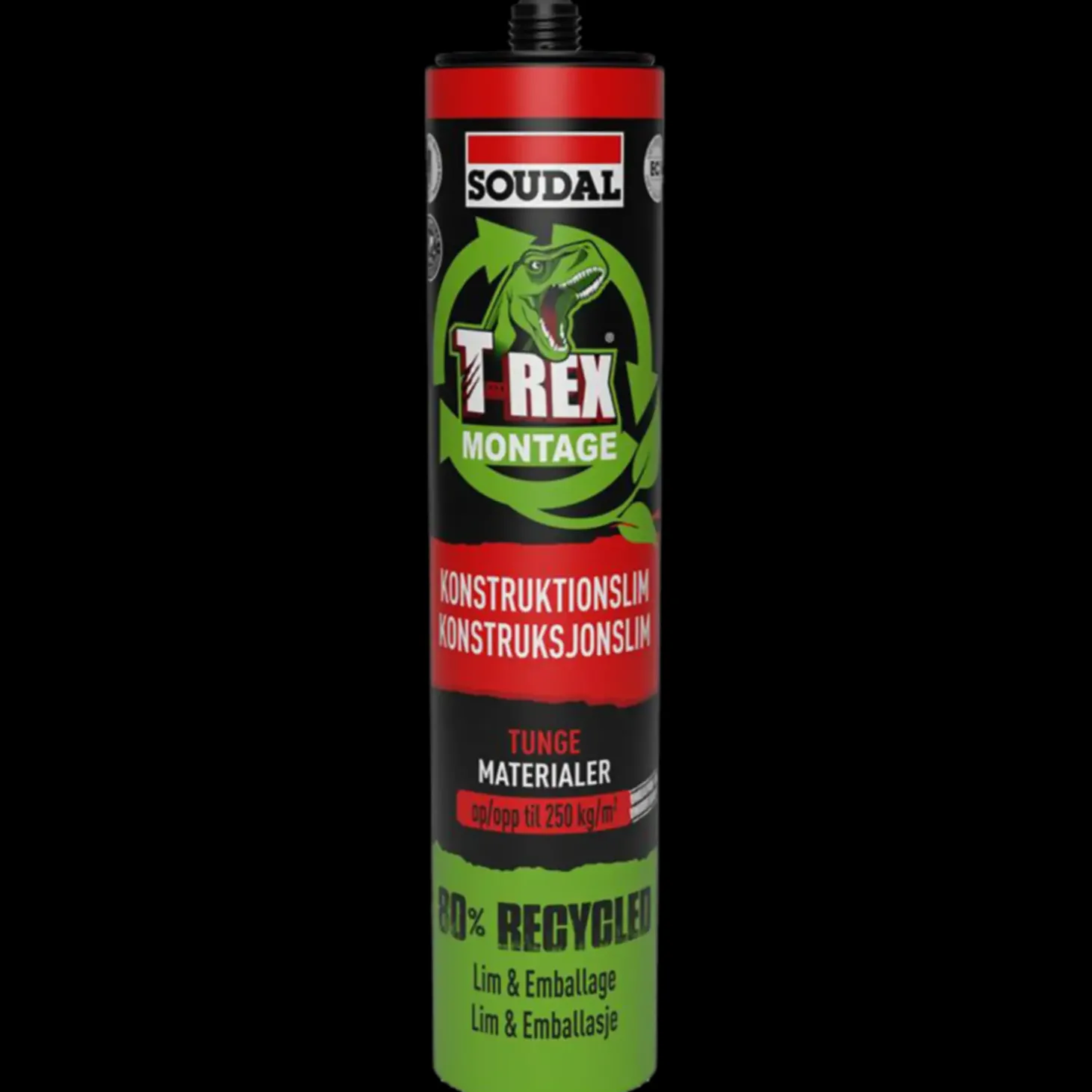 Soudal Montagelim T-REX Heavy Recycled hvid 350 g