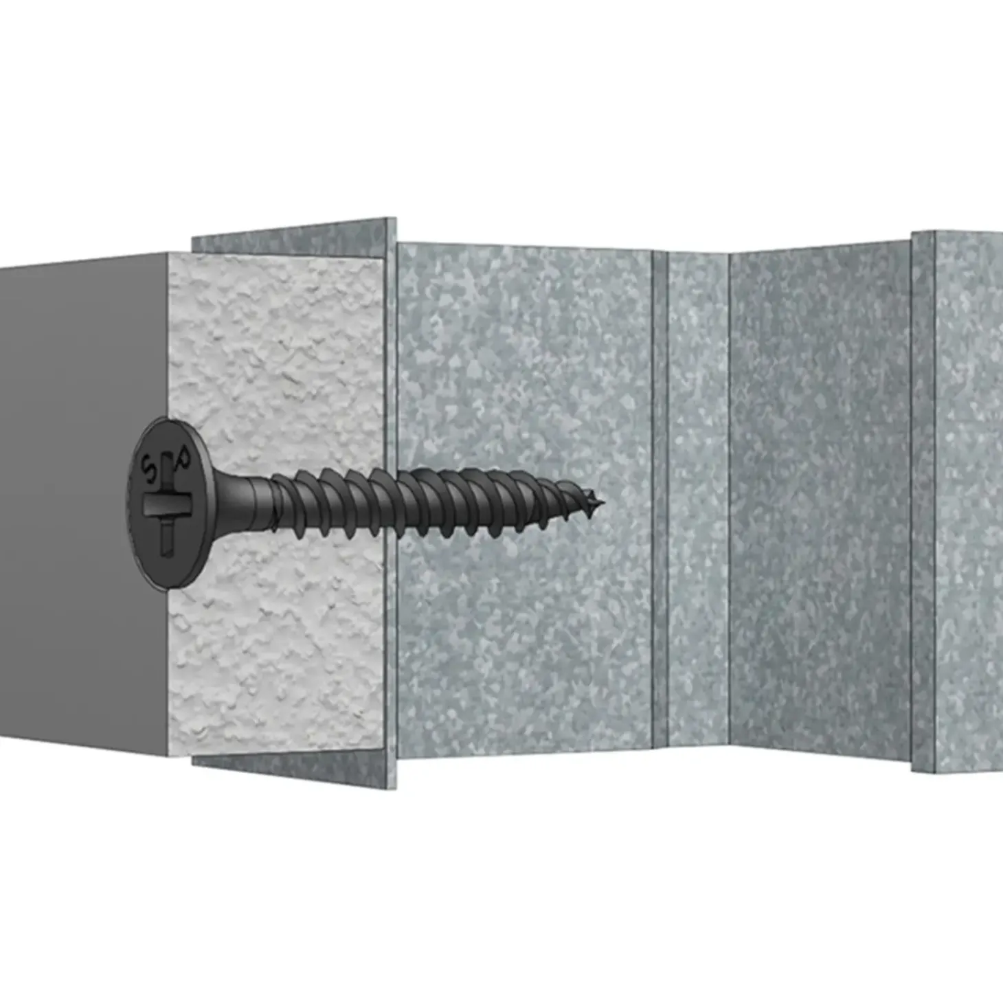 Spit gipspladeskrue t/træ og 2,5 stål 3,9x25 1000 stk.