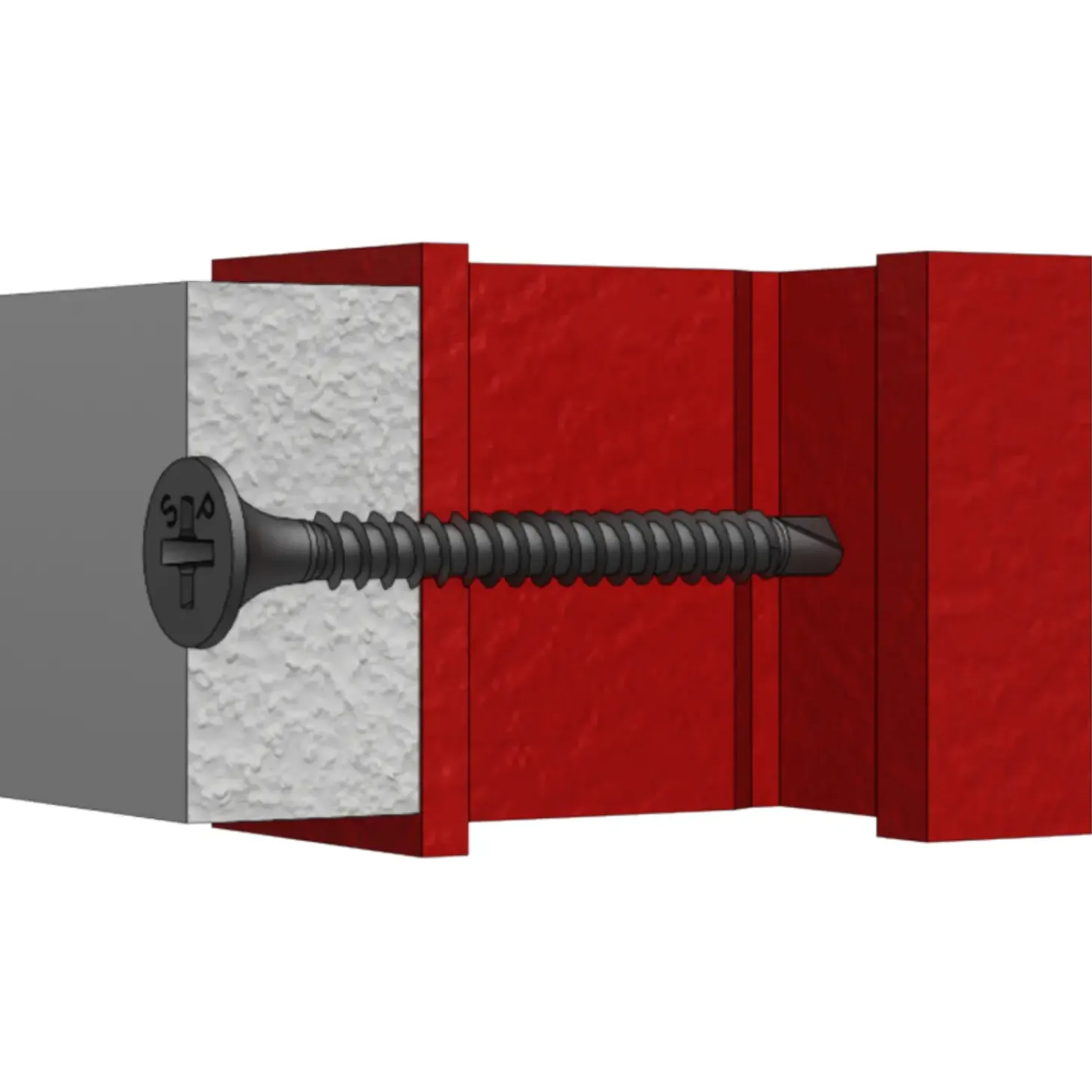 Spit gipspladeskrue t/træ og 2,5 stål 3,9x25 1000 stk.