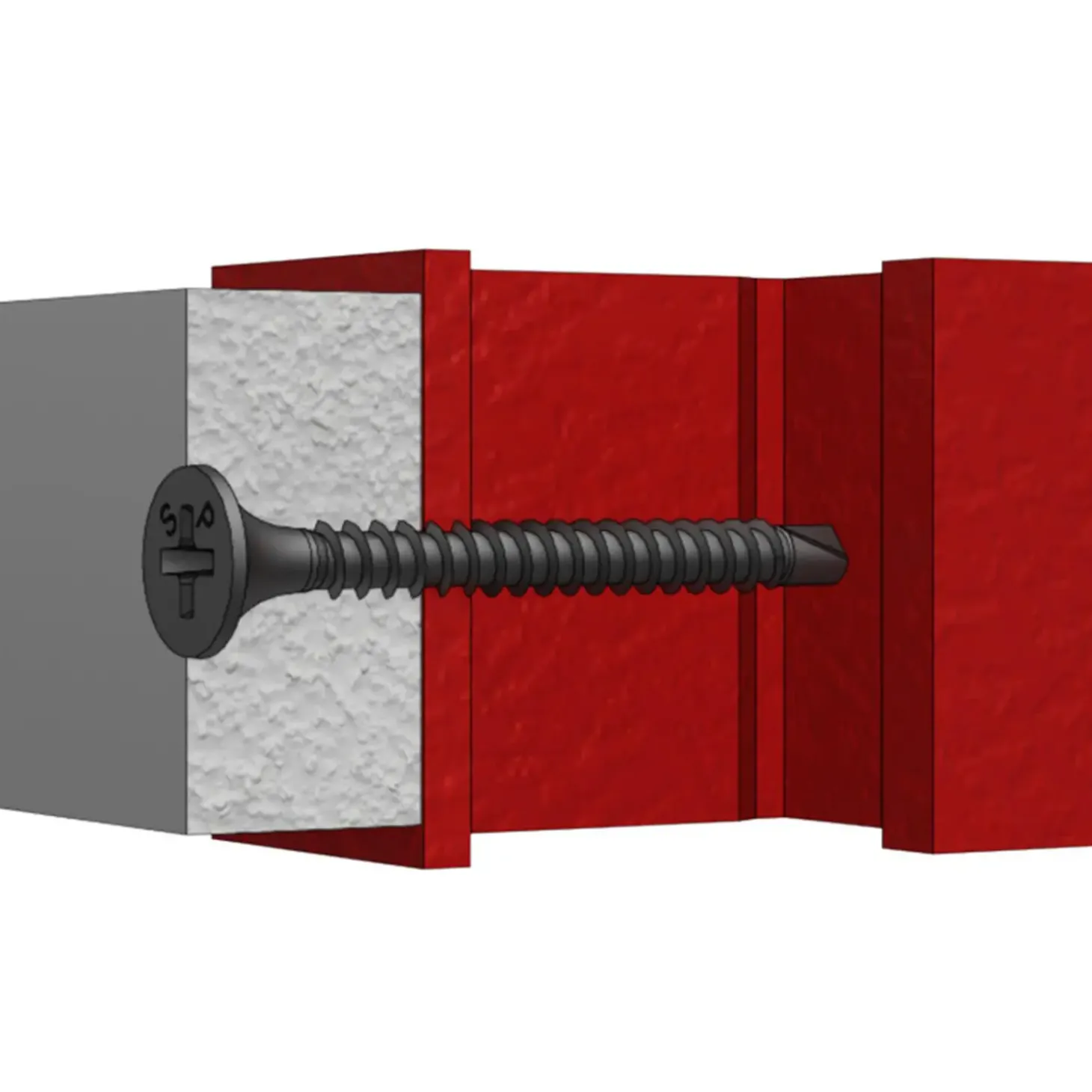 Spit gipspladeskrue t/træ og 2,5 stål 3,9x25 1000 stk.