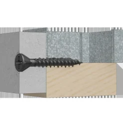 Spit P-Screw FWS fibergipsskrue på bånd 3,9x40 mm FH PH2 elforzink. sort 1000 stk.