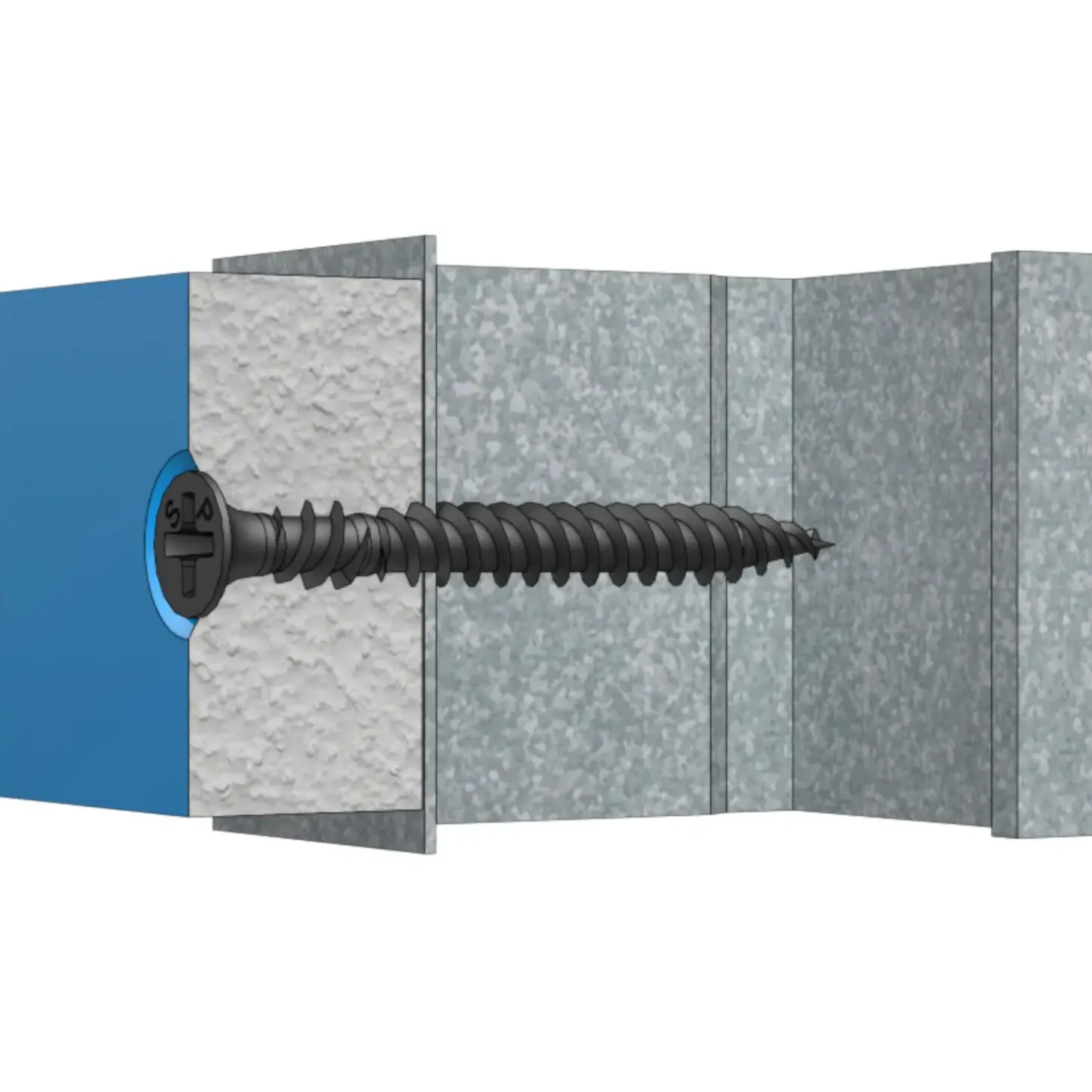 Spit P-Screw HS hårdgips skrue t/stål løse 3,9x32 mm TH PH2 forzinket  sort 500 stk.