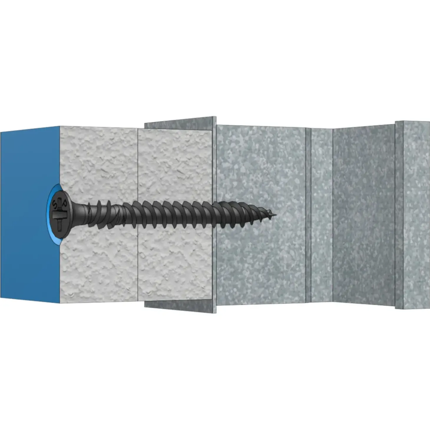 Spit P-Screw HS hårdgips skrue t/stål løse 3,9x32 mm TH PH2 forzinket  sort 500 stk.