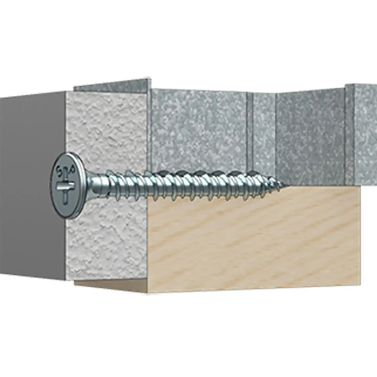 Spit P-Screw WS gipsskrue t/træ og stål 3,9x35 TH PH2 elforzinket 250 stk