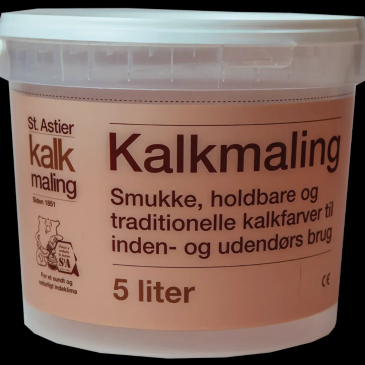 St. Astier NHL kalkmaling 5 L - Hvid Laserende