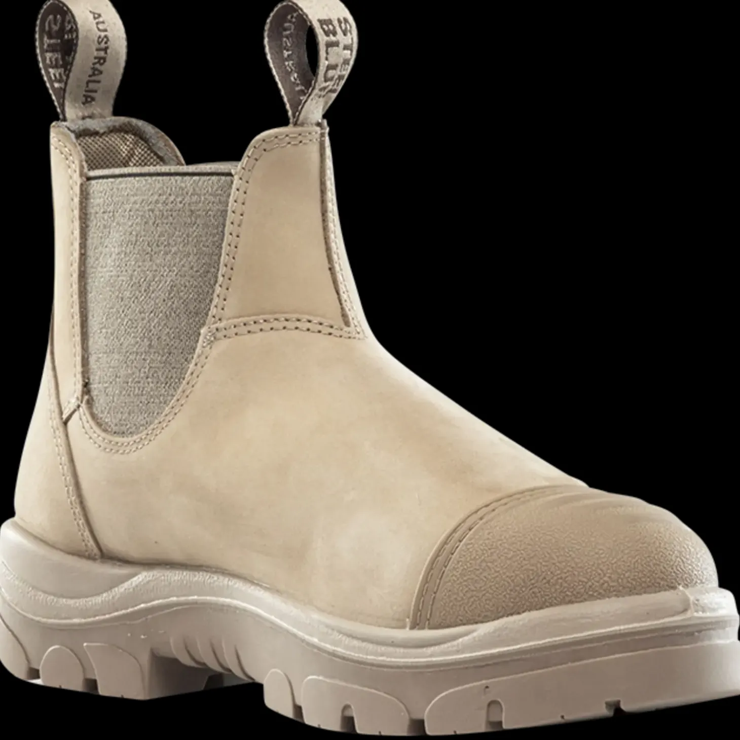 Steel Blue Hobart S3 pull-on ankelstøvler sand str. 41