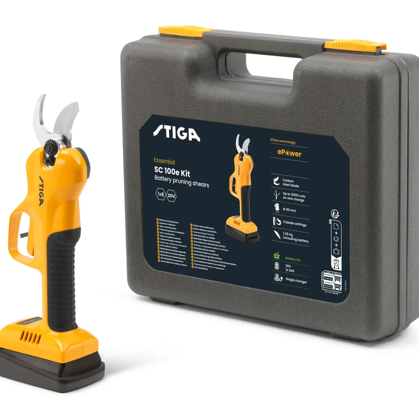 Stiga SC 100e kit batteridrevet beskæringssaks