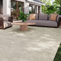 Street terrasseflise beige 60,5x60,5x2 cm