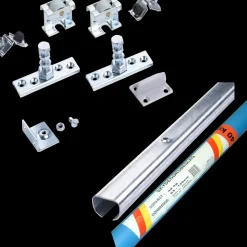 Svalk KG 40 skydedørsskinne- og beslagsæt 63-120 cm