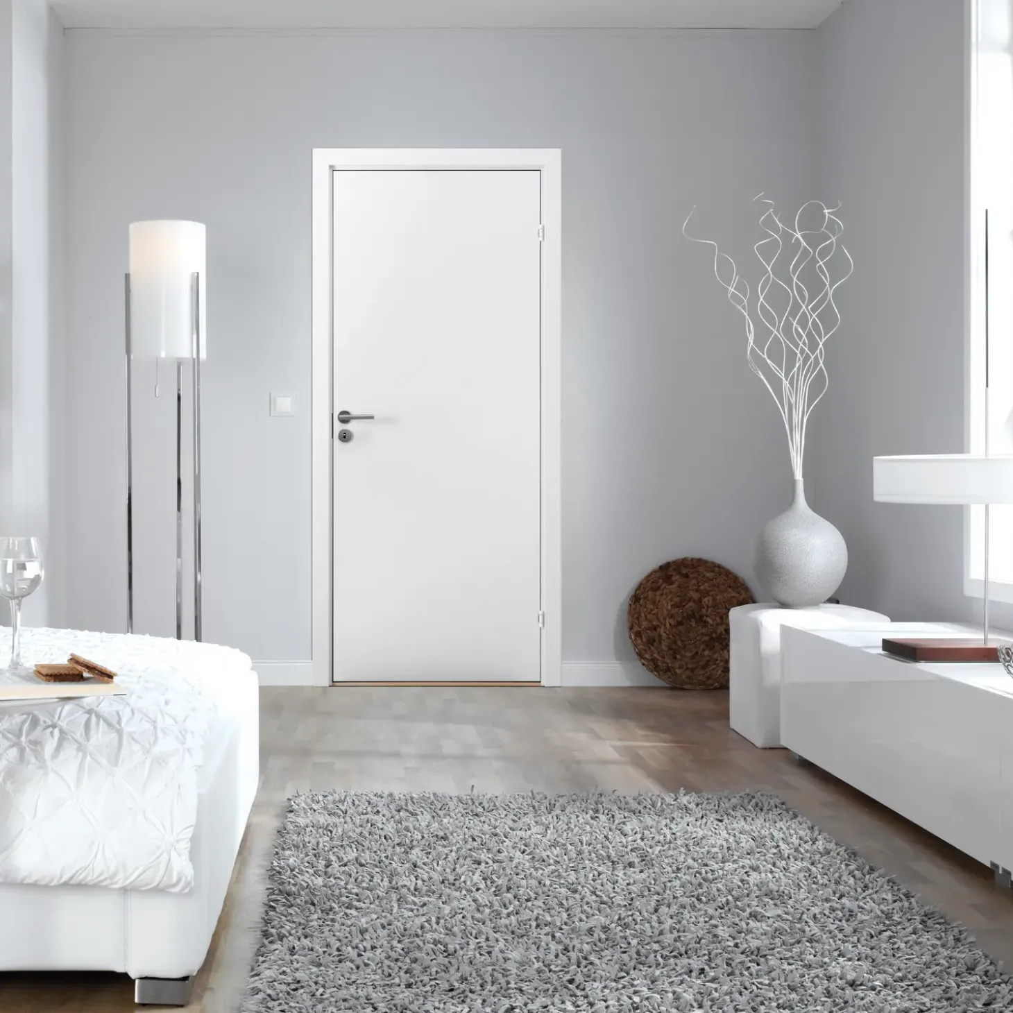 Swedoor Advance-line Stable GW 40mm hvid 825x2040mm