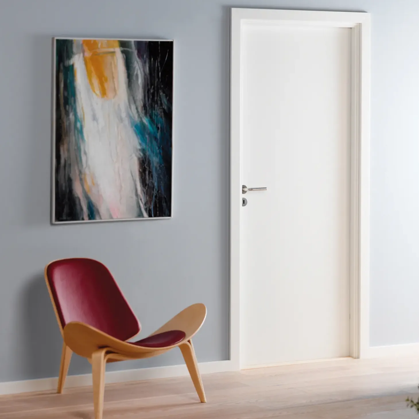 Swedoor Advance-line Stable GW 40mm hvid 825x2040mm