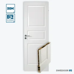 Swedoor formpresset dør hvid 40x825x2040 mm