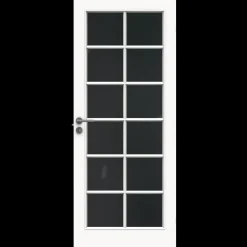 Swedoor sprossedør SP12 glas hvid 40x825x2040 mm