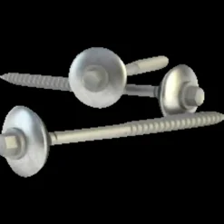 Swisspearl 120 tagskrue m/EDPM skive 6x120 mm blank 100 stk