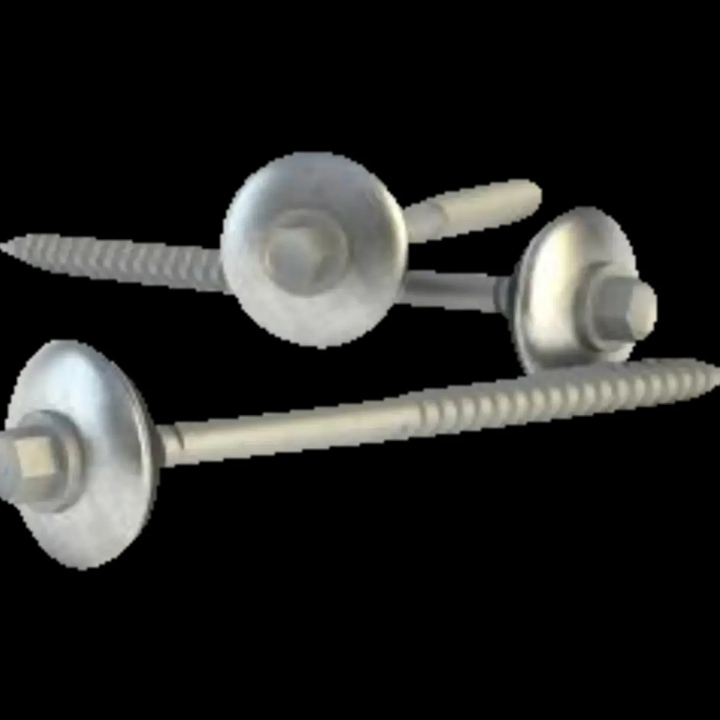 Swisspearl 120 tagskrue m/EDPM skive 6x120 mm blank 100 stk