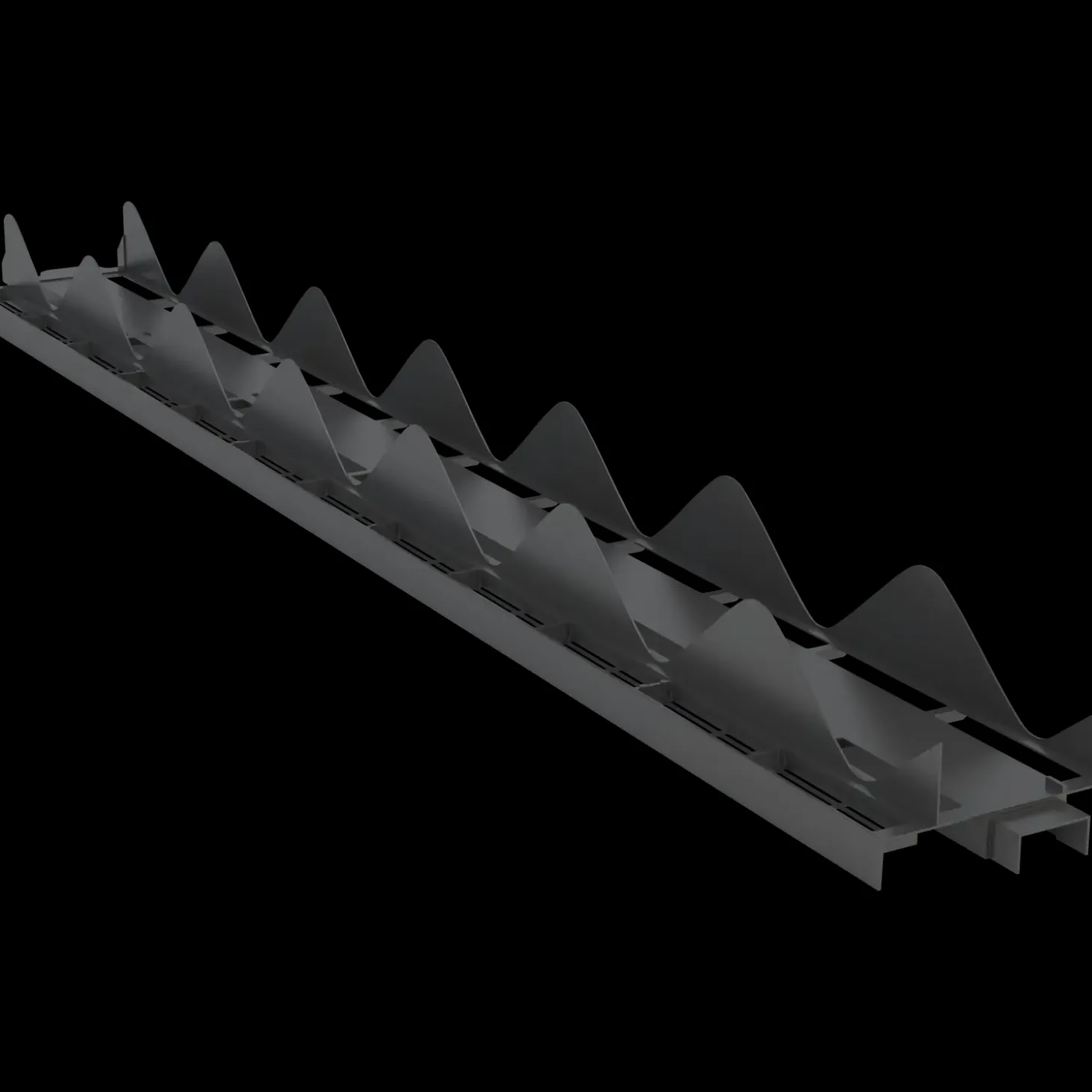 Swisspearl rygningselement B6 1016 mm sortblå
