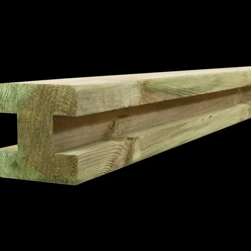 Systemhegn fortsættersæt trykimprægneret 180 cm