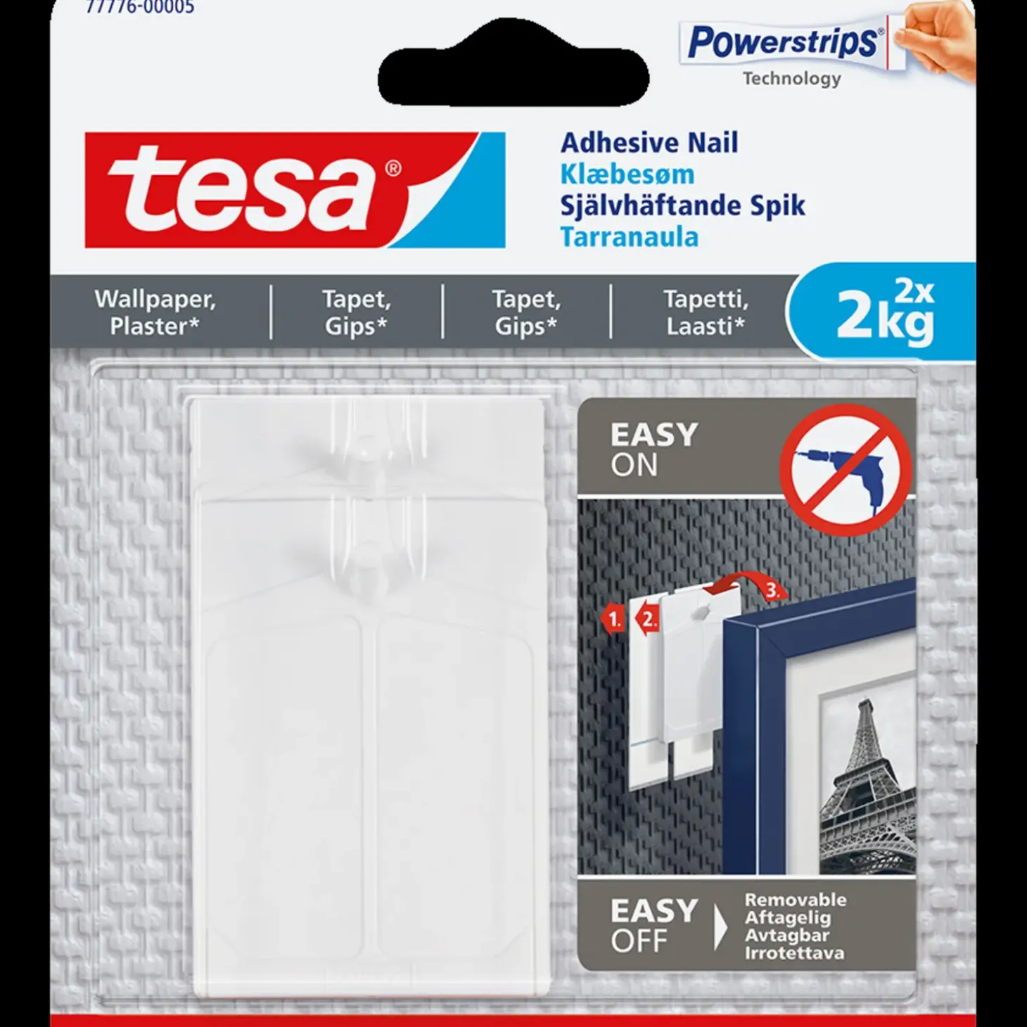 Tesa® Klæbesøm til tapet og gips (2 kg) - 2-pk