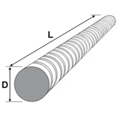 Tibnor kamstål DS/EN 10080 B550 6 mm x 6 m