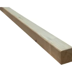 Tømmer høvlede stolper trykimprægneret 70 x 70 mm x 2,4 m