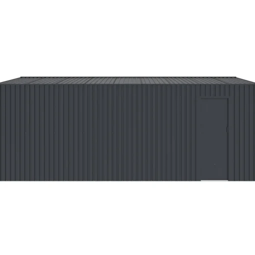 Torben redskabsskur 20,5 m², stål, mørkegrå