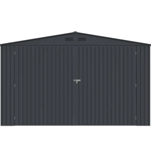 Torben redskabsskur 20,5 m², stål, mørkegrå