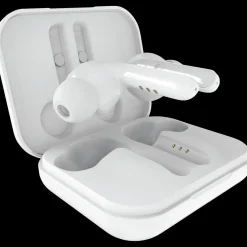 Twins Pro høretelefoner m/bluetooth og opladningsbase hvid