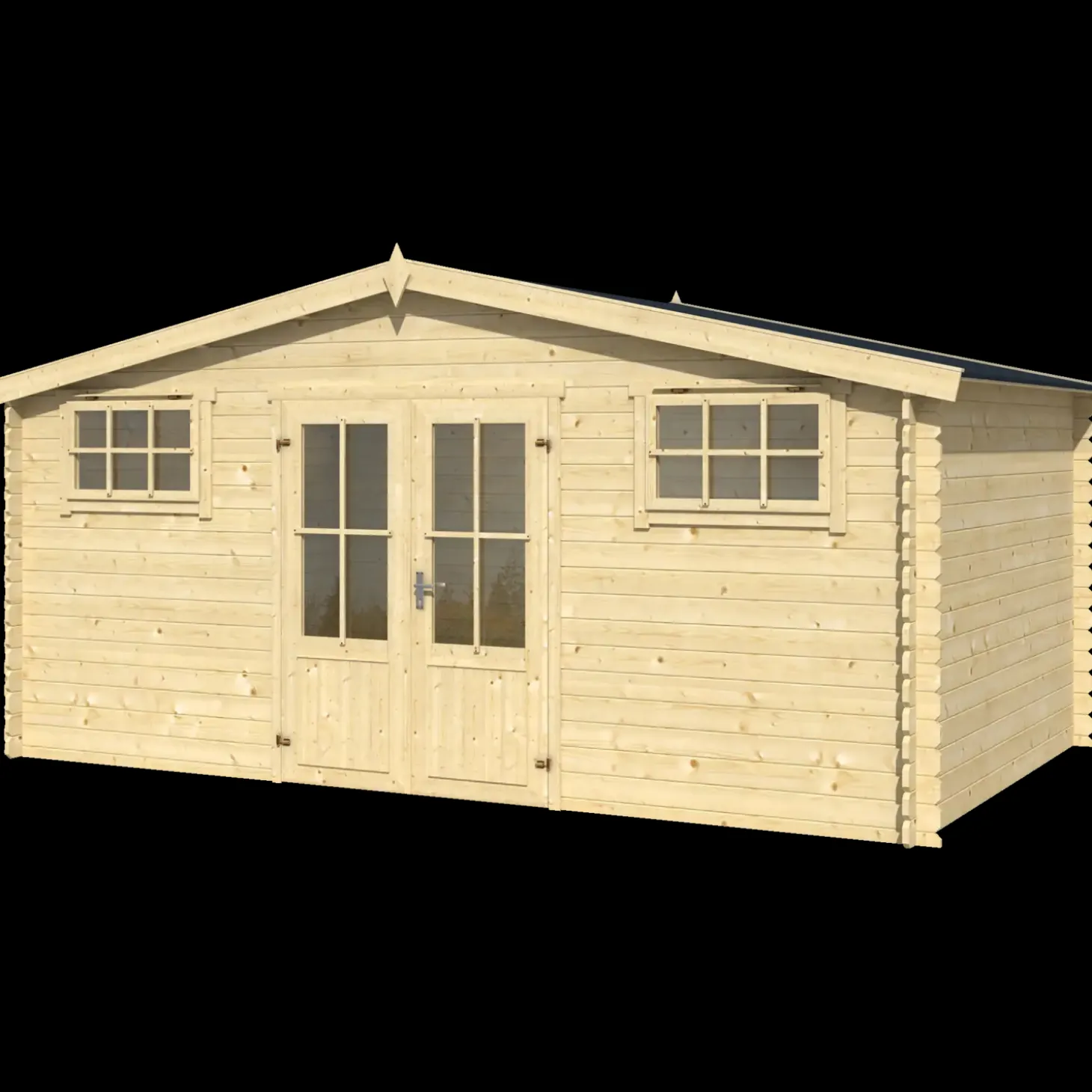 Universal gulvpakke til bjælkehytte 3 m²