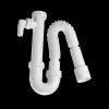 Vandlås t/køkkenvask m/slangestuds 1 1/2"x40/50 mm hvid