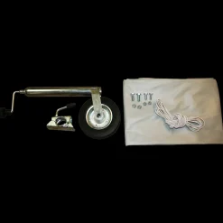 Variant flad presenning 260x150 cm og næsehjul u. bremser til boogie trailer