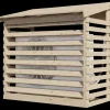 Varmepumpeskjuler trykimprægneret 102x102x52 cm - usamlet