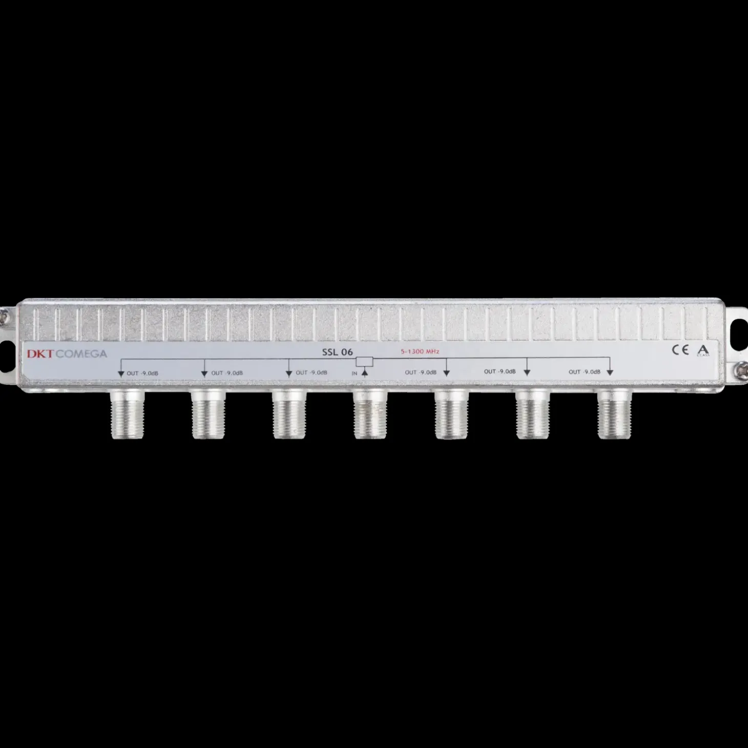 6-vejs signal fordeler for f-connector metal