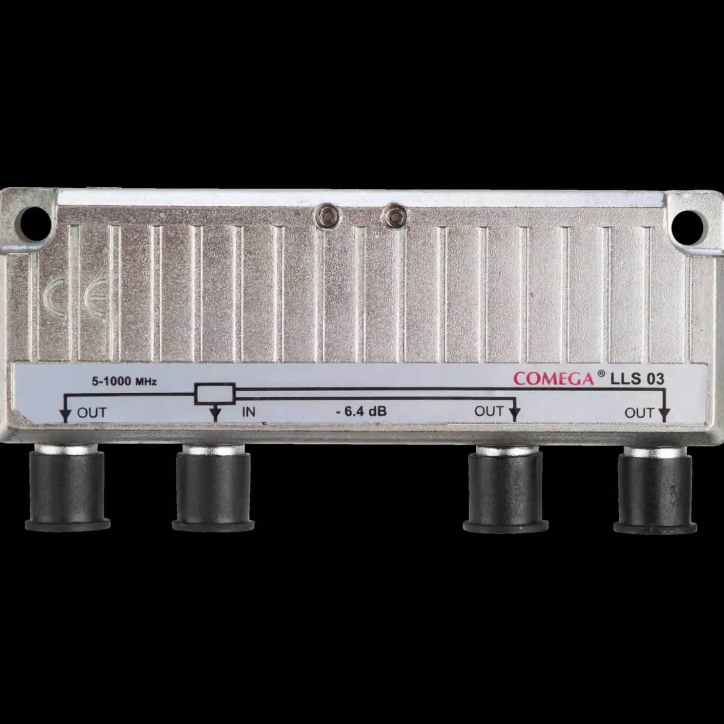 3-vejs signal fordeler for f-connector metal