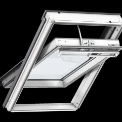 Velux GGL MK04 206821 fjernbetjent vippevindue 3-lags, hvidmalet fyrretræ 78x98 cm