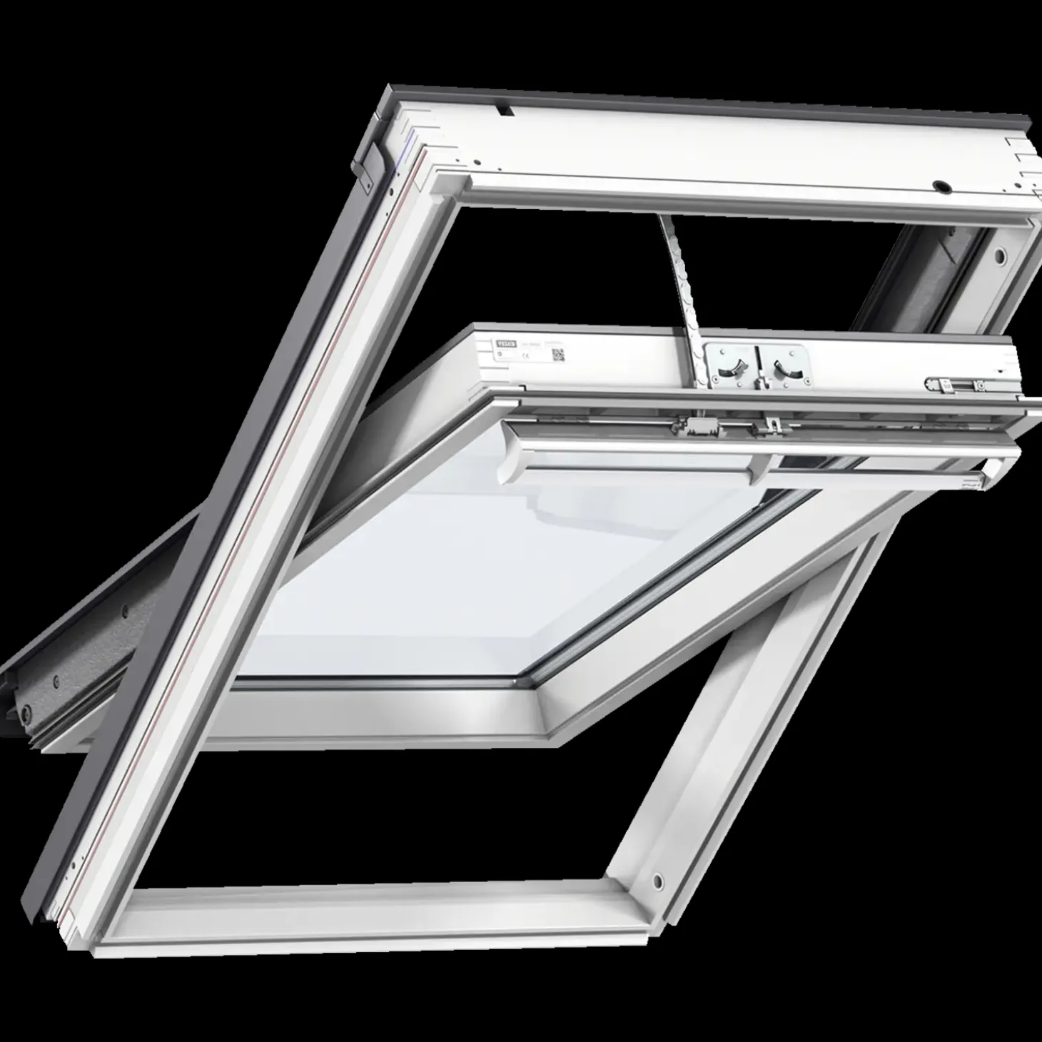 Velux GGL MK04 206821 fjernbetjent vippevindue 3-lags, hvidmalet fyrretræ 78x98 cm