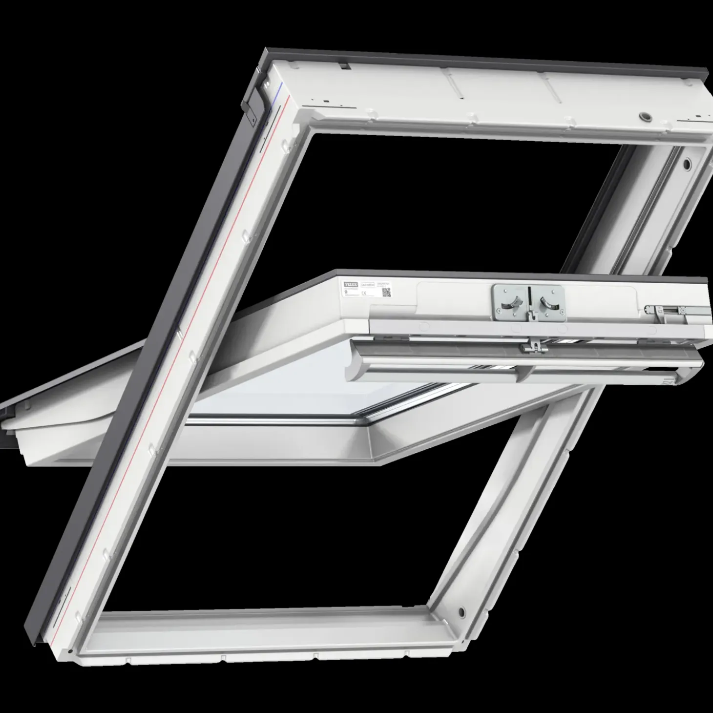 Velux GGU CK04 0068 manuelt vippevindue 3 lags, hvid polyurethan 55 x 98 cm