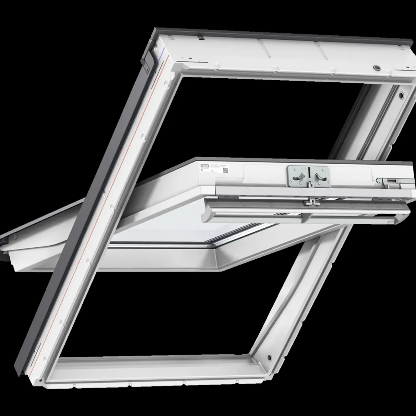 Velux GGU CK04 0068 manuelt vippevindue 3 lags, hvid polyurethan 55 x 98 cm