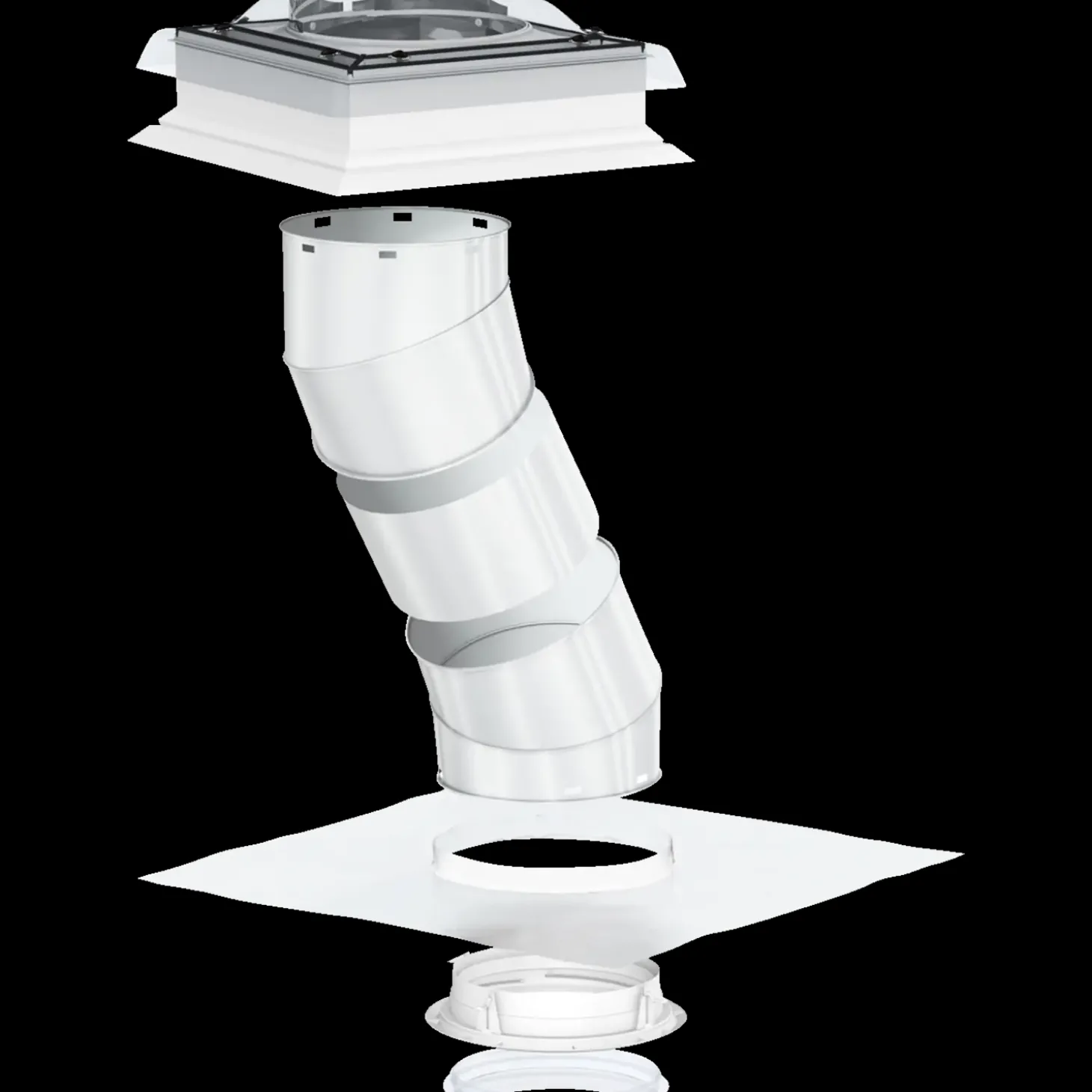 Velux TCR 0K14 0010 lystunnel til fladt tag, 1,7 m fast rør Ø35